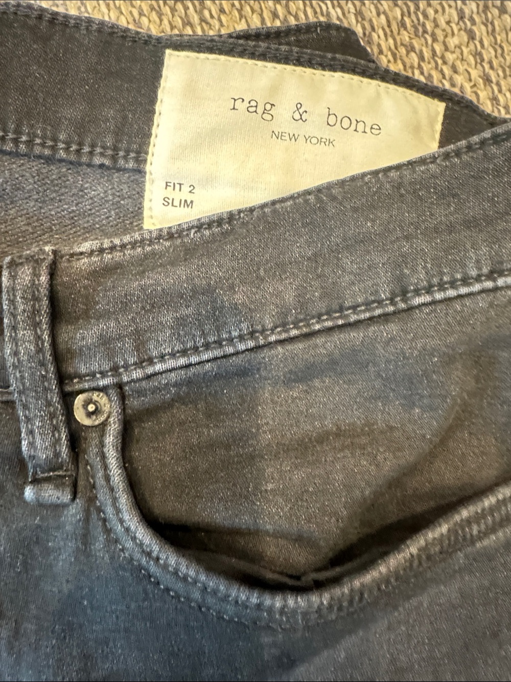 Mens rag & bone 31x30 jeans slim